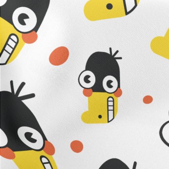 Funny Little Black Duck Lightweight Cotton Poplin