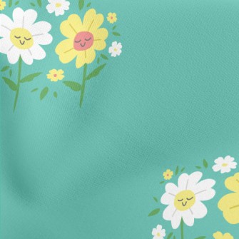 Mini Flowers On The Grassland Lightweight Cotton Poplin