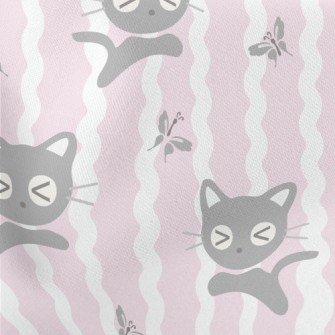 Surprised Expression Cat Lightweight Cotton Poplin