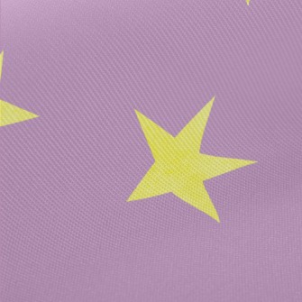 Contrast Yellow Stars Midweight Cotton Poplin