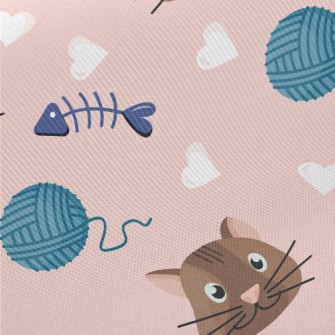 Kitten Fish Bone Yarn Midweight Cotton Poplin