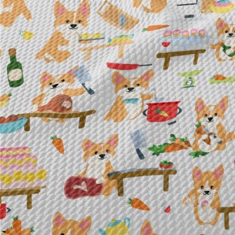 Corgi Cooking King Birdseye Piqué