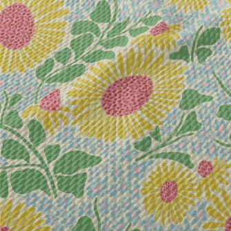 Doodle Sunflower Birdseye Piqué