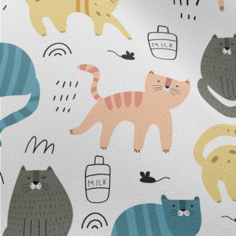 Colorful Creative Cat Chiffon