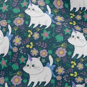 Unicorn Cat In The Colorful Wo Chiffon