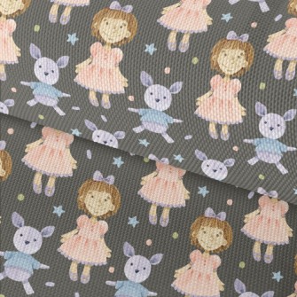 Little Girl Rabbit Puppet Waterproof Oxford