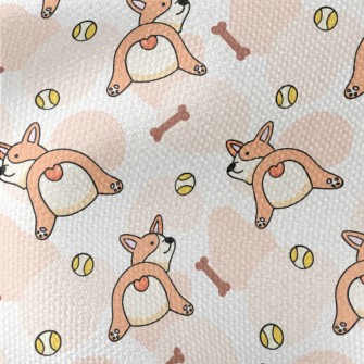 Little Corgi Dog Waterproof Canvas