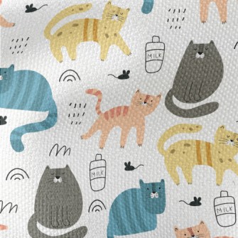 Colorful Creative Cat Waterproof Canvas