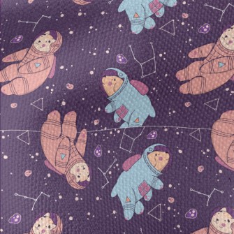 Space Cats And Dogs Waterproof Canvas