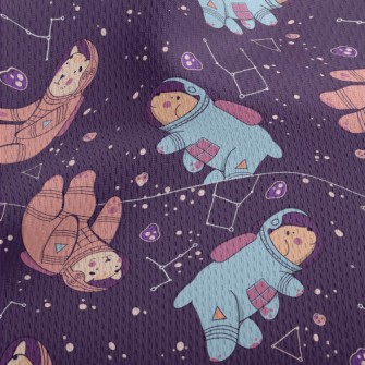 Space Cats And Dogs Athletic Mesh Flat Back