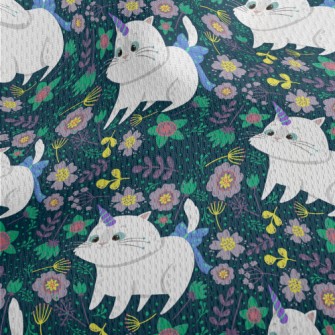 Unicorn Cat In The Colorful Wo Athletic Mesh Flat Back