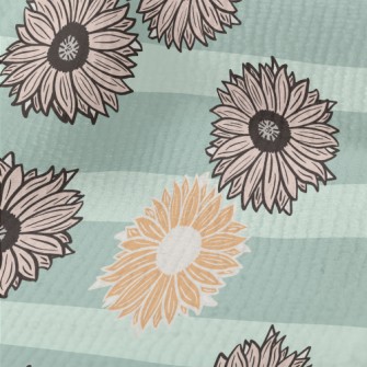 Horizontal Stripe Sunflower Terry