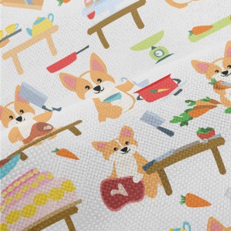 Corgi Cooking King Performance Linen