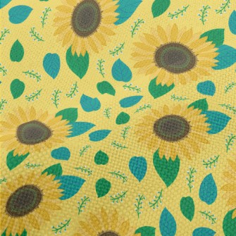 Lifelike Sunflower Performance Linen