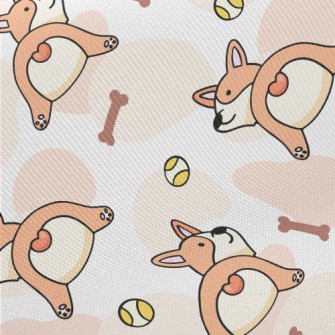 Little Corgi Dog Twill