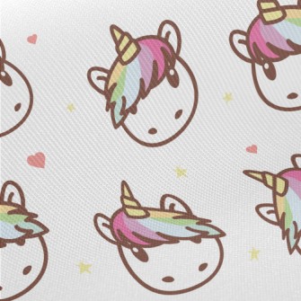 Rainbow Bangs Unicorn Twill
