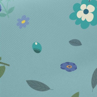 Gentle And Beautiful Flowers Twill