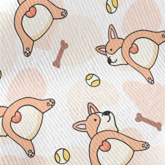 Little Corgi Dog Standard Corduroy