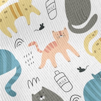 Colorful Creative Cat Standard Corduroy