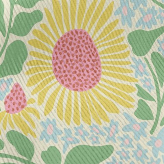 Doodle Sunflower Standard Corduroy