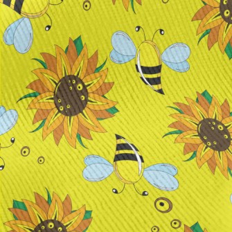 Sunflowers And Bees Standard Corduroy