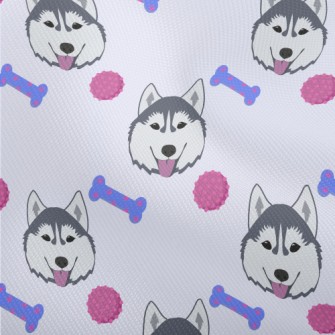 Husky And Dog Bone Dobby