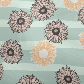 Horizontal Stripe Sunflower Dobby