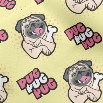 Laughing Bone Pug Micro Fleece