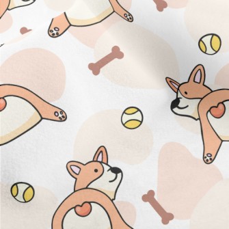 Little Corgi Dog Micro Fleece