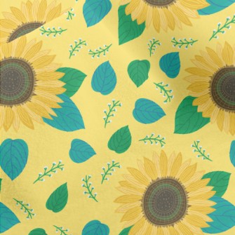 Lifelike Sunflower Micro Fleece