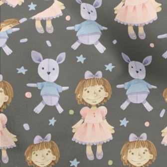 Little Girl Rabbit Puppet Micro Fleece