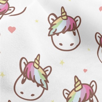 Rainbow Bangs Unicorn Micro Fleece