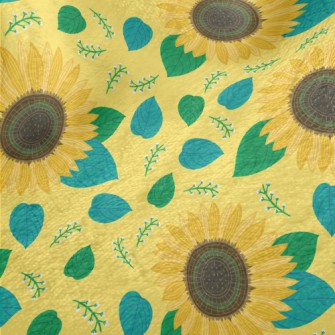 Lifelike Sunflower Minky