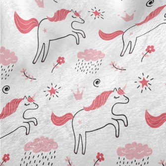 Crown Star Unicorn Minky