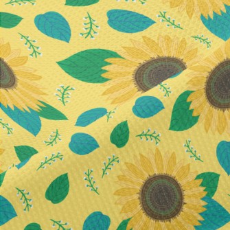 Lifelike Sunflower Piqué