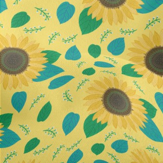 Lifelike Sunflower Lightweight Performance Linen