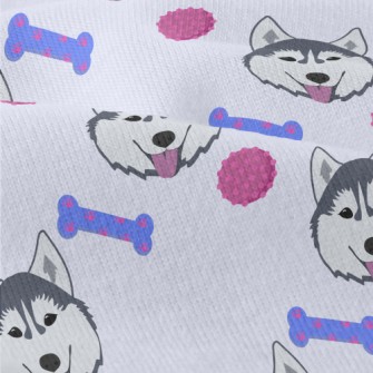 Husky And Dog Bone Modern Jersey