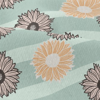 Horizontal Stripe Sunflower Modern Jersey