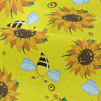 Sunflowers And Bees Modern Jersey