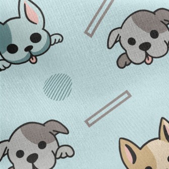 Harmless Puppy Jersey Backed Fleece