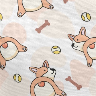 Little Corgi Dog Pongee