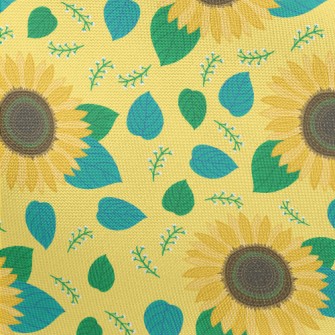 Lifelike Sunflower Pongee