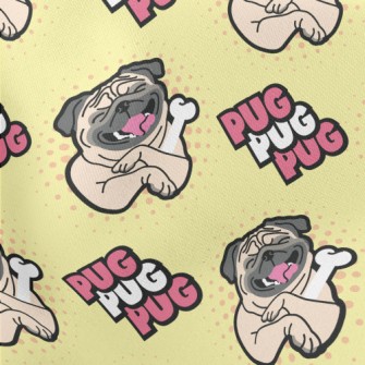 Laughing Bone Pug Lightweight Cotton Poplin