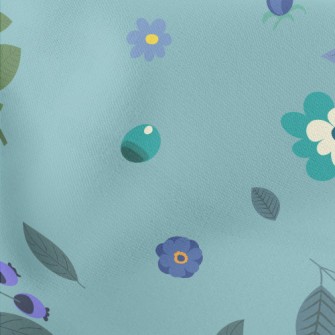 Gentle And Beautiful Flowers Lightweight Cotton Poplin