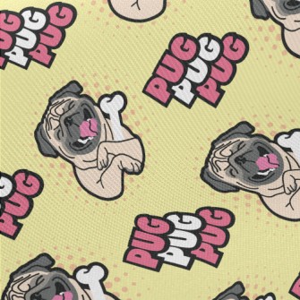 Laughing Bone Pug Midweight Cotton Poplin