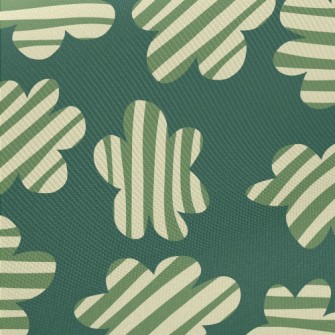 Line Cloud Flower Midweight Cotton Poplin