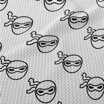 Japanese Ninja Mask Birdseye Piqué