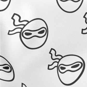 Japanese Ninja Mask Lightweight Cotton Poplin