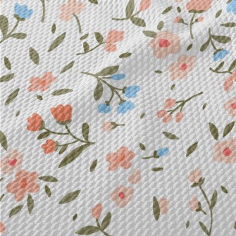 Retro Classic Floral Birdseye Piqué