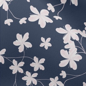 Spring Pink Cherry Blossoms Chiffon